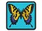 Tiger Swallowtail Butterfly Insect Bug Multi-Color Embroidered Iron-On or Hook & Loop Patch Applique